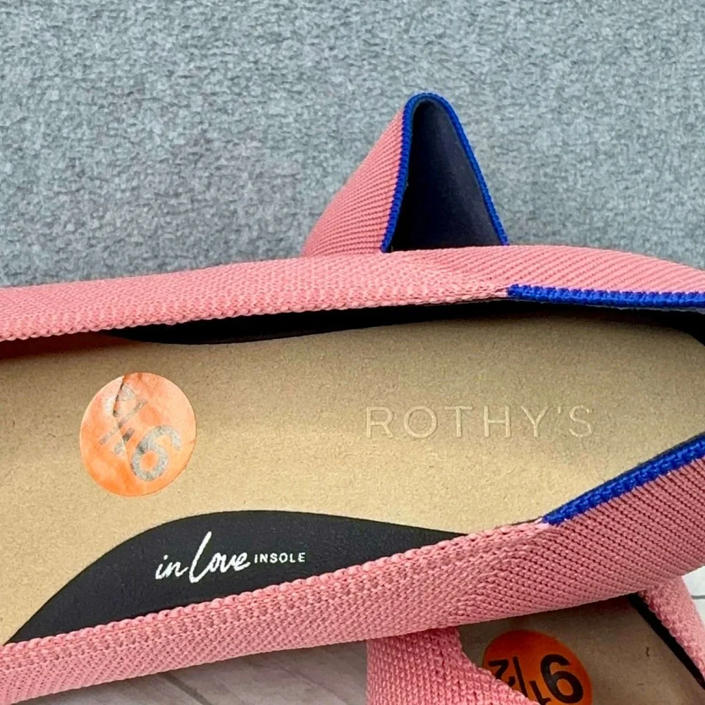 NEW Rothy's The High Point Womens 9.5 In Love Insole New Tulip‎ Pink Heels Shoes